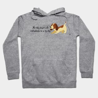 the only person who understand is dog illustration Hoodie